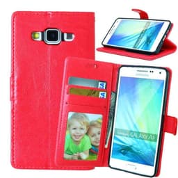 Lompakkokotelo 3-kortti Samsung Galaxy A5 2015 (SM-A500F)  - punainen