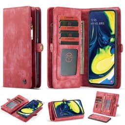 CaseMe Wallet 11-kort Samsung Galaxy A80 (SM-A805F)  - rød