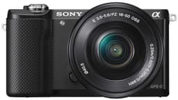 Sony A5000 systemkamera m/16-50mm PZ objektiv (sort)