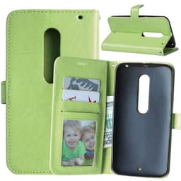 Lommebokdeksel 3-kort Motorola Moto X Style (XT1570)  - Grønn
