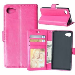 Lompakkokotelo 3-kortti Sony Xperia Z5 Compact (E5823)  - pinkki