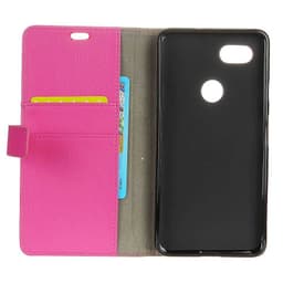 Lompakkokotelo 2-kortti Huawei P Smart 2018 (FIG-L21)  - pinkki