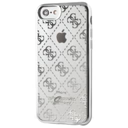 Guess iPhone 7 4G Transparent TPU Cover - sølv