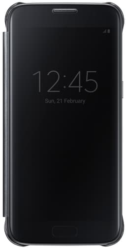 Samsung Galaxy S7 Clear View deksel (sort)