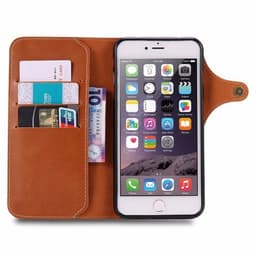 Retro lompakkokotelo Apple iPhone 7/8  - Tummanruskea
