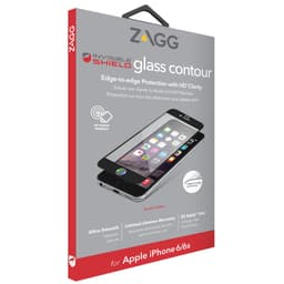 Zagg Skärmskydd skärm/kontur glas iPhone 6/6s (svart)
