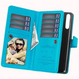 Lompakkotelo Flexi 9-kortti ZTE Axon 10 Pro (6.47 ")  - Vaaleansininen