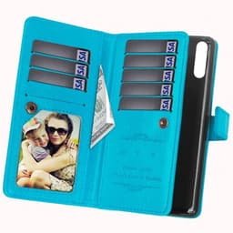 Lompakkotelo Flexi 9-kortti Huawei P Smart Z (STK-LX1)  - Vaaleansinin