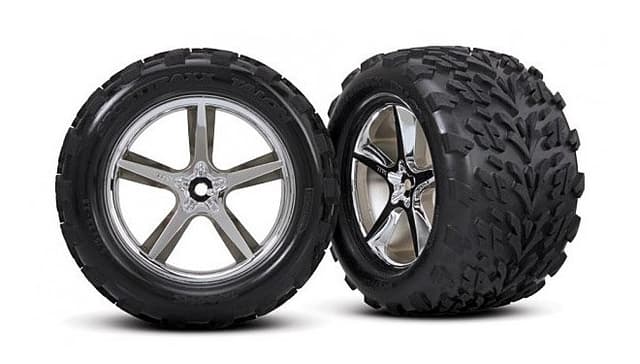 TRX-5374 Revo Gemini tires and rims 2pcs 14mm hex