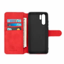 DG-Ming Wallet 3-kort til Huawei P30 Pro (VOG-L29)  - rød