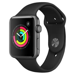 Apple Watch Series 3 42 mm (sort sportsrem)