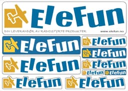 Klistermærke: Elefun Color A4