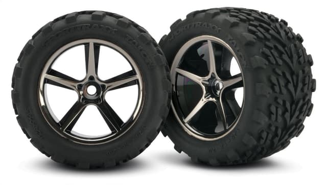 TRX-7174A Tires and wheels, assembled, glued (Gem