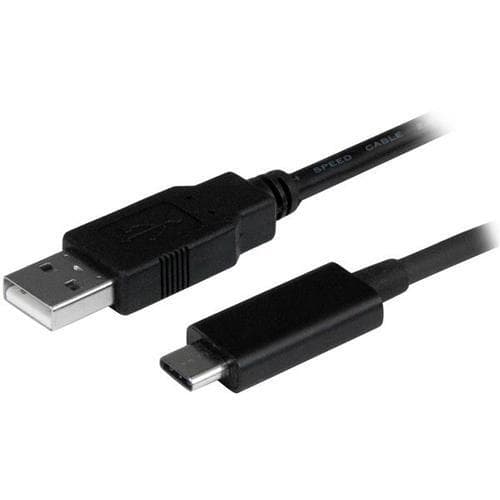 StarTech.com USB2AC1M, 1 m, USB A, USB C, USB 2.0, Hanstik/Hanstik, Sort
