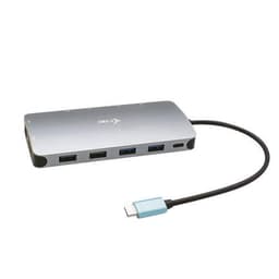 i-tec Metal C31NANODOCKPROPD, Kaapeli, USB 3.2 Gen 1 (3.1 Gen 1) Type-C, 100 W, 3,5 mm, 10,100,1000 Mbit / s, Hopea