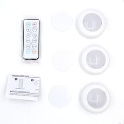 LED-spotlights med fjernkontroll 3 stk