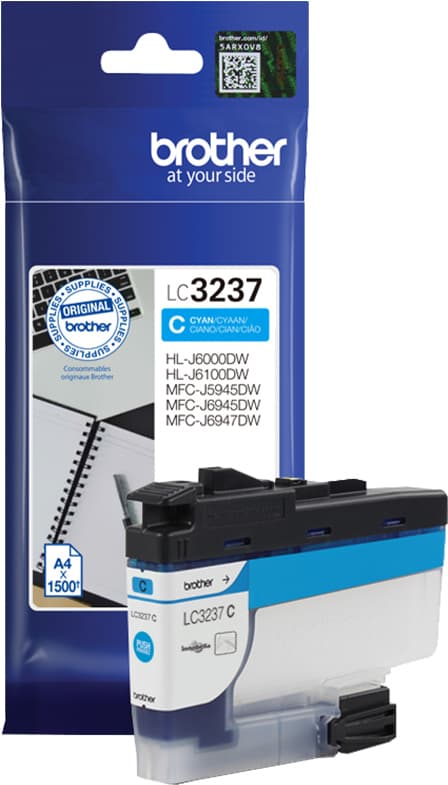 Brother LC-3237C bläckpatron (cyan)