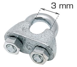 Vajerklämma - 3 mm