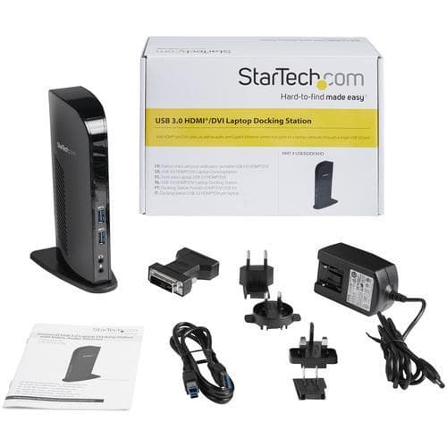 StarTech.com USB3SDOCKHD, Langallinen, USB 3.2 Gen 1 (3.1 Gen 1) Type-B, 3,5 mm, USB A-tyyppi, 10,10