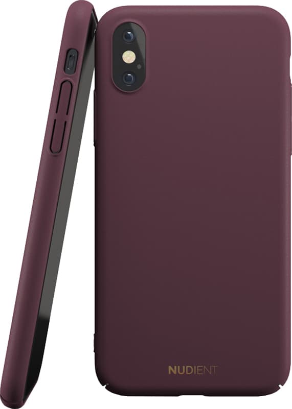 Nudient iPhone Xs Max deksel (sangria red)