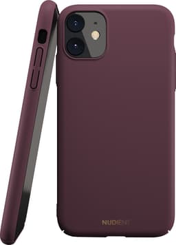 Nudient iPhone 11 suojakuori (Sangria Red)