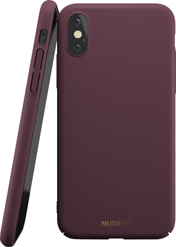 Nudient iPhone Xs fodral (sangria red)