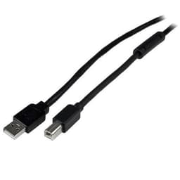 StarTech.com USB2HAB65AC, 20 m, USB A, USB B, USB 2.0, 480 Mbit/s, Sort