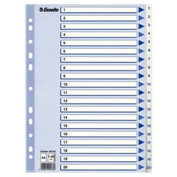 ESSELTE Register Non-Stop A4/1-20 Vit