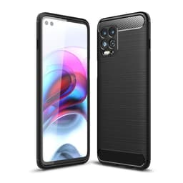 Motorola Moto G100 Karbonfiber Tekstur Deksel - Svart
