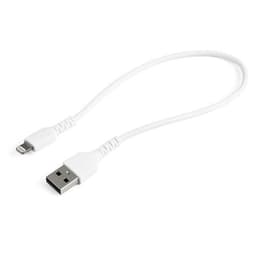 StarTech.com 30cm tålig, vitt USB-A till Blixtkabel - Hård, tålig a
