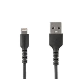 StarTech.com 1m tålig svart USB-A till Blixtkabel - Tungt, robust ara