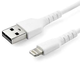 StarTech.com RUSBLTMM2M, 2 m, Lightning, USB A, Hankjønn, Hankjønn, Hvit