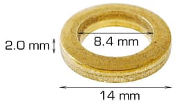 Hængsel ringe - Ø14 mm.