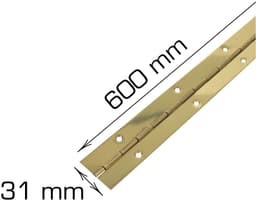 Pianogångjärn - 600 mm