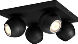 Philips Hue White Ambiance Buckram lampe (sort/4x 5,5 W GU10)