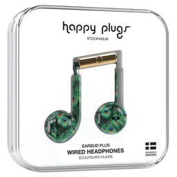 Happy Plugs Earbud Plus in-ear hörlurar (påfågel)