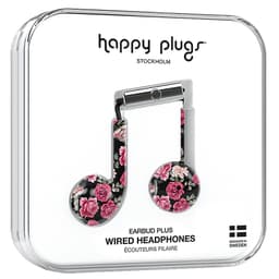 Happy Plugs Earbud Plus in-ear kuulokkeet (vintage roses)