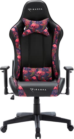 Piranha Bite gamingstol (flamingo design)