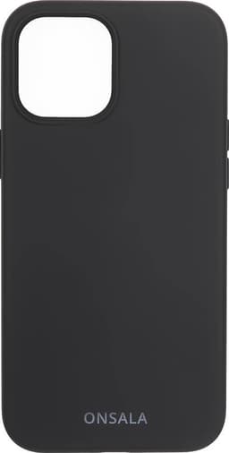 Onsala iPhone 12/12 Pro silikondeksel (sort)