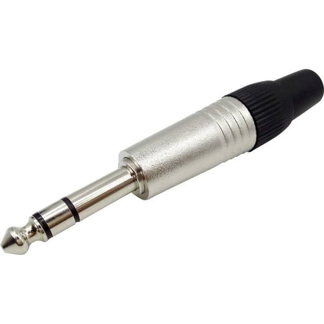 TRU COMPONENTS 1408825 Jack-stik 6,35 mm Stik, lige