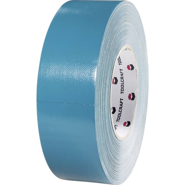 Dubbelsidig tygband TOOLCRAFT 829B48L50C Blå, Grå 1 st