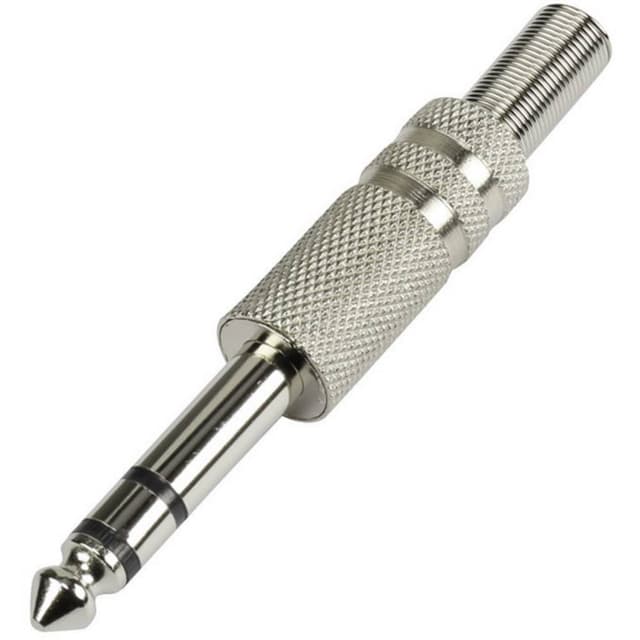 TRU COMPONENTS 595203 Jack-stik 6,35 mm Stik, lige