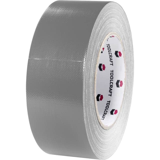 TOOLCRAFT 54B48L20AC 54B48L20AC Tygtejp Gaffer Grå (L x B) 20 m x 48 mm 1 st