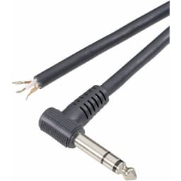TRU COMPONENTS 1578803 Jack-stik 6,35 mm Stik, vinklet