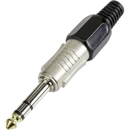 TRU COMPONENTS 595211 Jack-stik 6,35 mm Stik, lige
