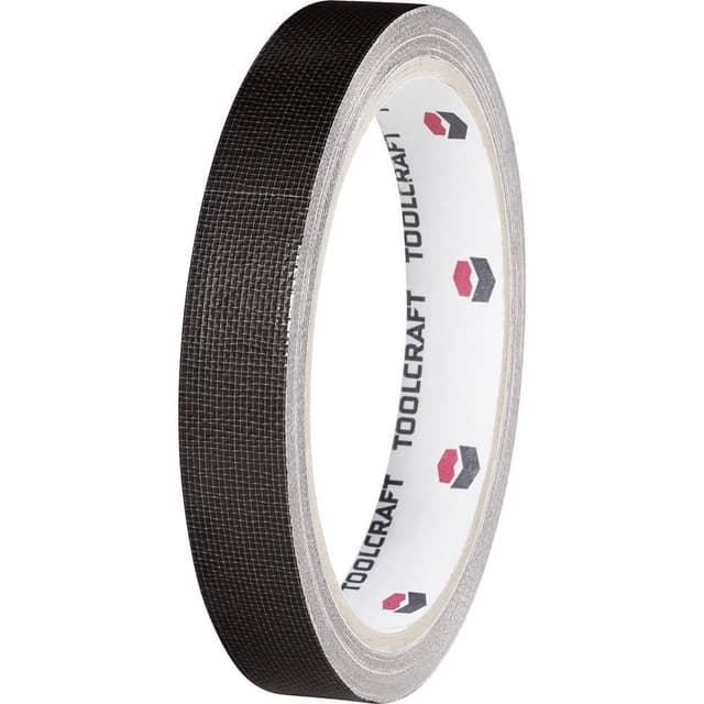 TOOLCRAFT HEB15L10SC HEB15L10SC Tygtejp HEB15L10SC Svart (L x B) 10 m x 15 mm 1 st