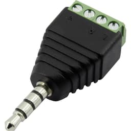 TRU COMPONENTS 1386615 Jack-stik 3,5 mm Stik, lige