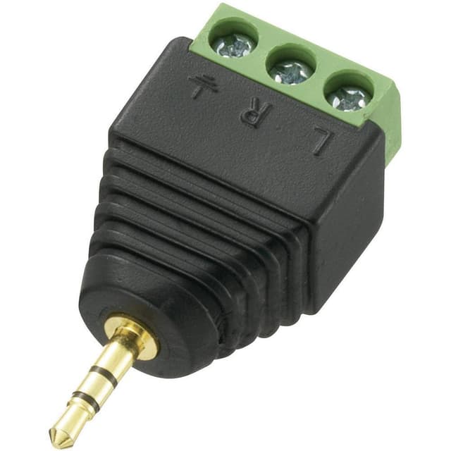 TRU COMPONENTS 737601 Jack-stik 2,5 mm Stik, lige