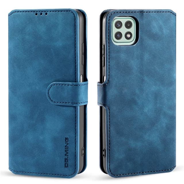 DG-Ming mobil lommebok 3-kort Samsung Galaxy A22 5G  - Blå