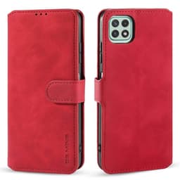 DG-Ming Lompakkokotelo 3-kortti Samsung Galaxy A22 5G  - punainen